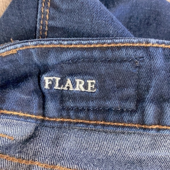 Vintage Y2K Bluenotes Dark Wash Low Rise Flare Leg Jeans 26 - Picture 7 of 15